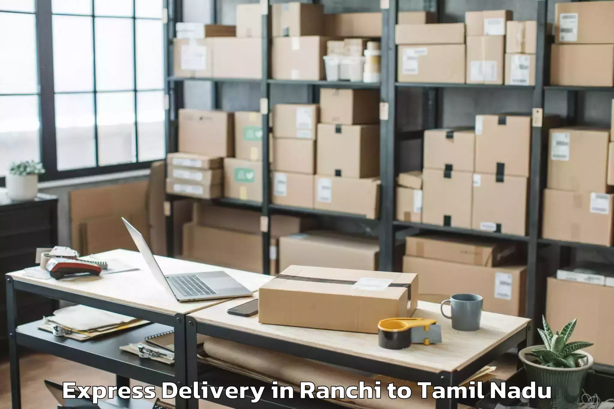 Professional Ranchi to Kumbakonam Express Delivery